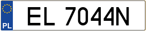 Truck License Plate